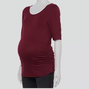 Maternity Sonoma Goods For Life Elbow Sleeve Scoopneck